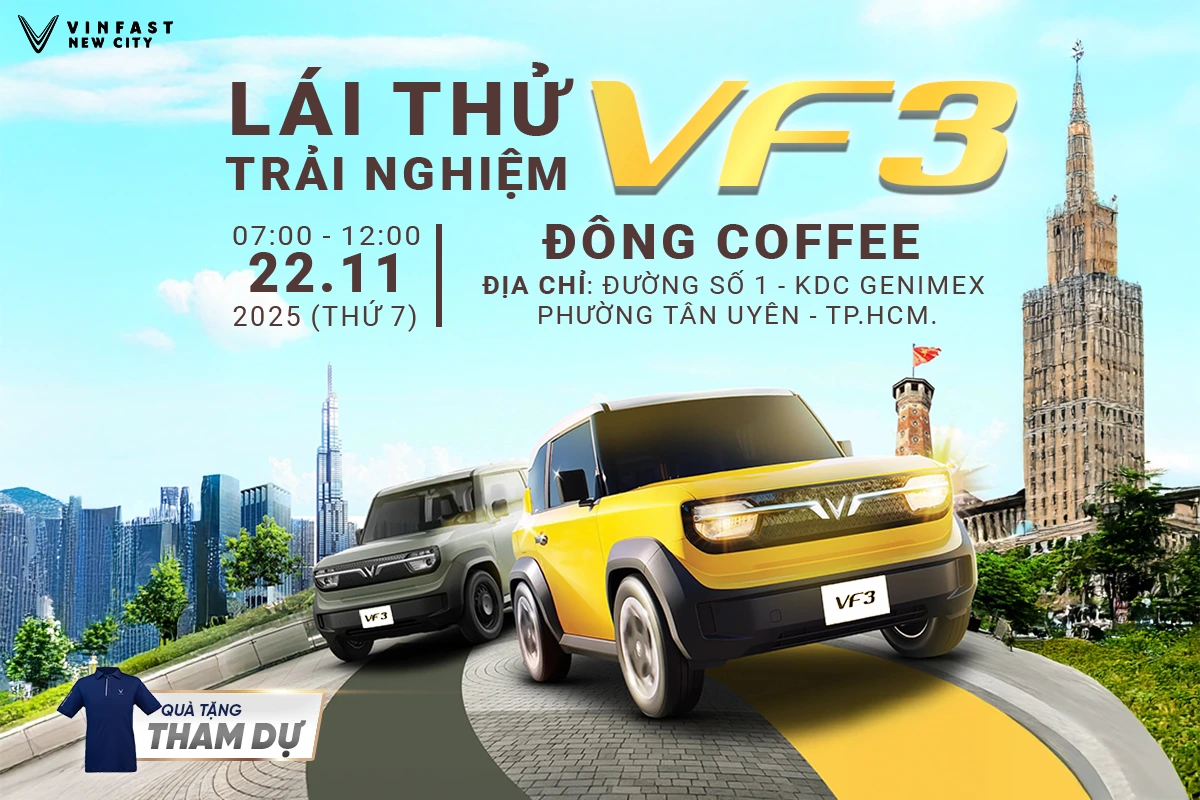 22.11 | Trải nghiệm & Lái thử xe điện VinFast tại Tân Uyên
