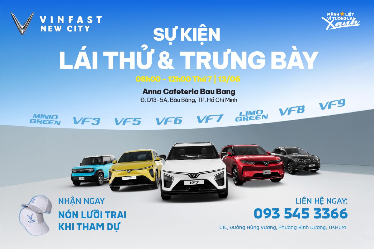13.06 | Sự kiện trưng bày và lái thử tại Anna Cafeteria Bàu Bàng